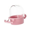 thumbnail image 3 of figatia Bird Food Bowl Cup Waterproof Hanging Bird Feeder for Outdoors Outside Patio Pink, 3 of 8