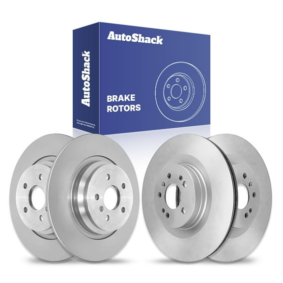 AutoShack Front Vented & Rear Solid Brake Rotors 4-PC Set Replacement for 2016-2018 Mercedes-Benz GLE350 2012 Mercedes-Benz ML350