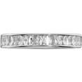 thumbnail image 5 of Sterling Silver Rhodium Plated Cz Ring (Size 6) Made In Thailand qr6923-6, 5 of 6