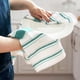 thumbnail image 4 of Juego de paños de cocina de algodón a rayas, absorbentes y de secado rápido, para la limpieza diaria y el uso doméstico en la cocina. Aestivo | Verde | AESTIVO, 4 of 6