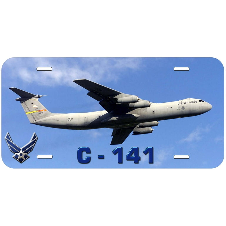 C141 Aircraft Air Force Novelty Car License Plate 