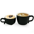 thumbnail image 7 of Black Cat Ceramic Mug Set 11oz & 6oz - Stackable Coffee Cup with Tea Bowl, Lead-Free Microwave Dishwasher Safe Funny Decor Gift for Cat Lovers, 7 of 7