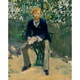 thumbnail image 2 of Manet, Edouard 15x18 Gold Ornate Wood Framed with Double Matting Museum Art Print Titled - George Moore in the Artists Garden, 2 of 4