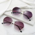 thumbnail image 3 of NEW Women Oversized Rhinestone Sunglasses Luxury Diamond Gradual Rimless Shades, 3 of 3