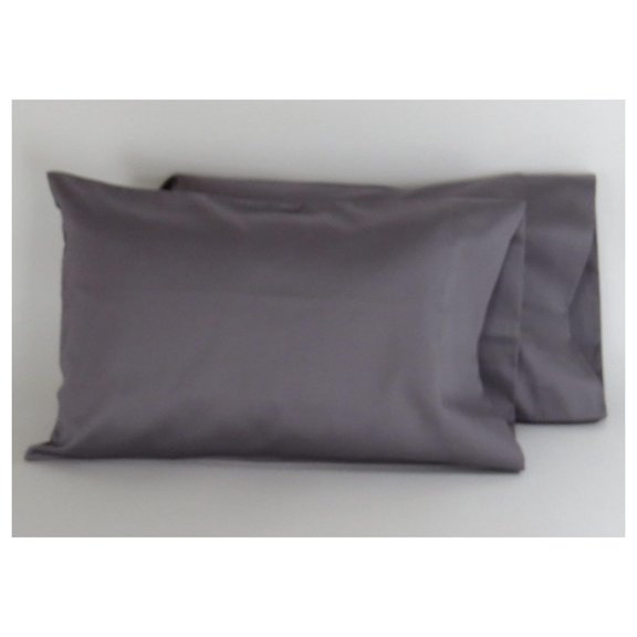 2 Pack 12x18 Charcoal 300 Thread Count 100% Cotton Travel Pillowcase Go Anywhere Toddler Size Made in The USA