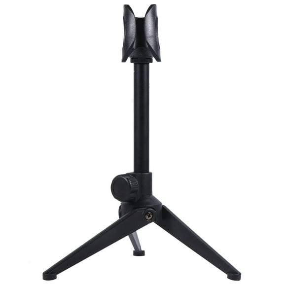 Liftable Triangle Microphone Stand Desktop Rack for Music Anchor 1 Set Black Plastic Pattern
