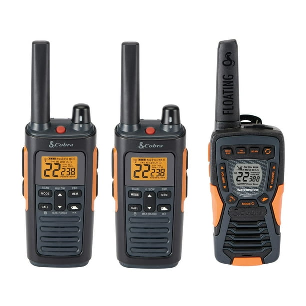 Paquete de walkie-talkies Cobra RX680 (paquete de 2) y ACXT1037R FLT