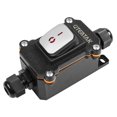 thumbnail image 1 of QTEATAK Interruptor de puente en línea DPST AcDc 20A-125V 16A-250V 30A-24V 35A-12V IP66 Panel de acero inoxidable impermeable relleno de pegamento de encendido y apagado impermeable Interruptor de pal, 1 of 1