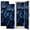 Color 1, variant on 2 Pcs School Locker Magnetic Wallpaper for Boys 12" x 36" Surreal Cosmic Landscape Floating Planets Electric Storms Mountains Reusable Removable Locker Accessories Back to School Supplies