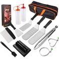 thumbnail image 1 of Juego de para parrilla, Kit de herramientas para asar barbacoa con bolsa de almacenamiento, prensa de hamburguesas, Kit de accesorios de plancha, 1 of 8