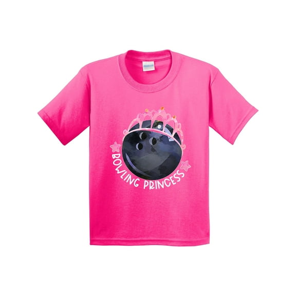 Inktastic Bowling Princess Tiara Youth T-Shirt