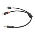 thumbnail image 2 of Adapter,3.5mm Male to 2 Stereo Sound Cable Y Adapter Maleto RCA Female Adapter Superior Craftsmanship, 2 of 14