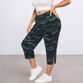 thumbnail image 2 of Green Pants for Women Plus Size Casual Elastic Waist Loose Fit Yoga Sweatpants with Pockets Activewear, 2 of 6