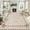 Light Brown, variant on GlowSol 2x6 Geometric Polyester Washable Runner Rug with Non-Slip TPR Backing for Entryway, Hallway, Kitchen, Bedroom, Blue