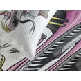 thumbnail image 4 of Ambesonne Dragon Quilted Bedspread Set 3 Pcs, Digital Robotic Cyborg, Queen Size, Yellow Fuchsia Grey, 4 of 5