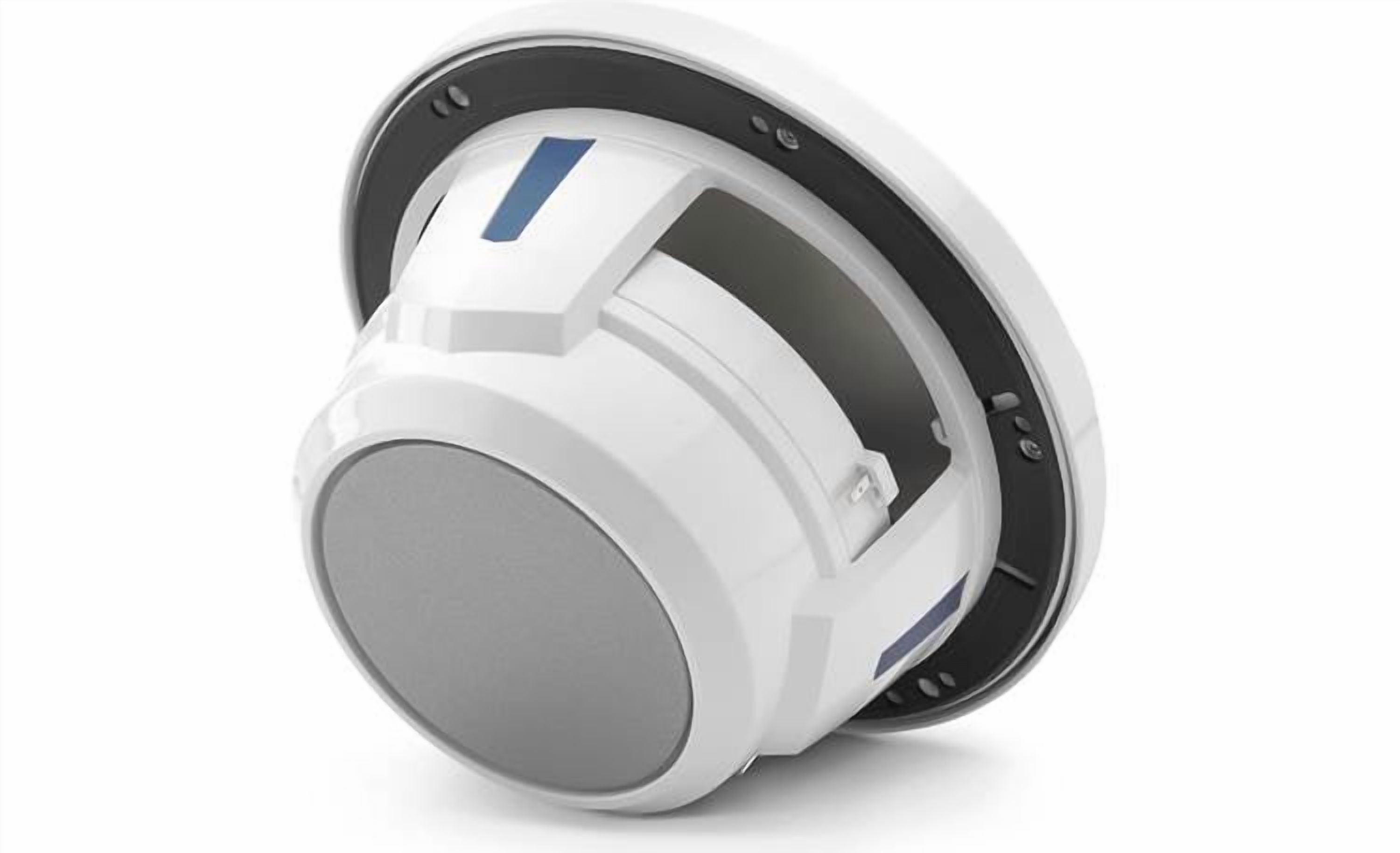 JL Audio 7.7-Inch M6 Marine Coaxial Speaker System, Gloss White, Sport Grille