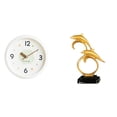 thumbnail image 1 of Reloj de pared,Reloj de pared decorativo,moderno y elegante.,Reloj de pared redondo silencioso y sin tictac,regalo,Figura de delfín,Colección de adornos de escritorio con figuras de delfines, 1 of 8