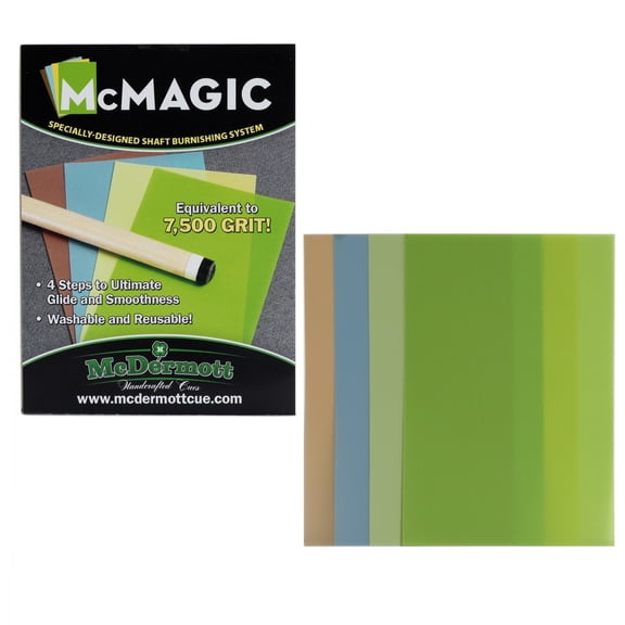 McDermott McMagic Pool Billiard Cue Shaft Burnishing Papers - 4 Papers Included