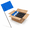 Blue-1000 Pack, variant on Purple 1000 Pack 4x5x15 Inch Garden Stake Marking Flags for Lawn Landscaping Survey