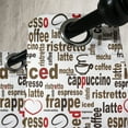 thumbnail image 2 of Ambesonne Digital Grommet Curtain Single Panel, Coffee Words Cafe Shop, 50"x60", Dark Brown Caramel, 2 of 5