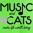 thumbnail image 3 of CafePress - Music And Cats Light T Shirt - Light T-Shirt - CP, 3 of 4