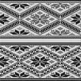 thumbnail image 1 of Ahgly Company Machine Washable Indoor Square Transitional Dark Gray Black Area Rugs, 6' Square, 1 of 7