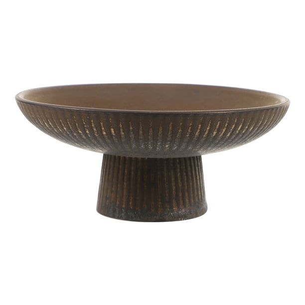 Frutero de porcelana con base para servir aperitivos, bandeja para servir frutos secos.