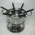 thumbnail image 5 of Fondue Pot Set Fondue Pot Multipurpoise Outdoor Camping with 6 Sticks Stainless Steel Chocolate Cheese Fondue Pot, 5 of 5