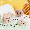 thumbnail image 4 of 60 narices de seguridad de plástico para manualidades con 60 espaciadores para hacer muñecos de peluche, marionetas, animales de peluche, color negro, 10 x 13 x 4 mm, 4 of 8