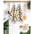 thumbnail image 3 of Flour Sack Kitchen Towels - Set of 2 Spring Dish Towels with Hanging Loop 18x26 Inch Absorbent Reusable Cotton Cloths for Cleaning Cute Design Home Decorative Housewarming, Dog Lovers, 3 of 6