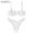 White, variant on ZAFUL for Women Shirred V Wired Bikini Set White S