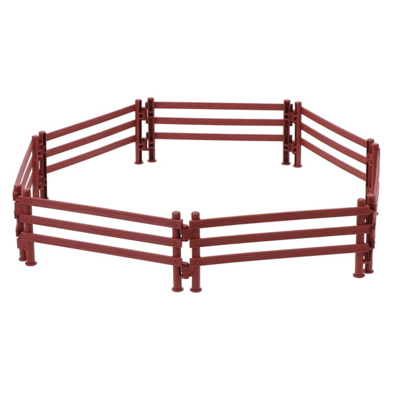 CIMAXIC 20pcs Corral Fencing Panel Accessories Plastic Fence Toys Mini Decoration,5.91"X2.36"X0.39"