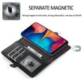 thumbnail image 5 of Dteck Wallet Case Compatible with Samsung Galaxy A30 / A20, [7 Card Slots] PU Leather Credit Holder Folio Flip [Detachable][Kickstand] Magnetic Phone Cover & Lanyard For Galaxy A20 / A30, Black, 5 of 10
