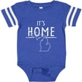 thumbnail image 3 of Inktastic It's Home- State  of Michigan Outline Distressed Text Boys or Girls Baby Bodysuit, 3 of 5