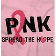 thumbnail image 2 of Pink Spread The Hope Breast Cancer Womens Slim Fit Graphic Tee Brisco Brands S, 2 of 5