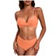 thumbnail image 1 of Trajes de Baño Sexy para las Mujeres Primavera Verano Correa de Color de Dos Piezas Al Aire Libre Beach Split Bikini, 1 of 6