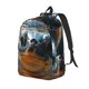 thumbnail image 1 of Disketp Realistic Cute Sea Turtle Mochila de Lona Estampada, Mochila Escolar de Viaje Ligera para Estudiantes y Portátil-Small, 1 of 5