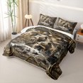 thumbnail image 3 of Erosebridal 3D Bear Print Twin Quilt Set for Boys, Rustic Branches Twin Coverlet Set, 2-Piece, 3 of 7