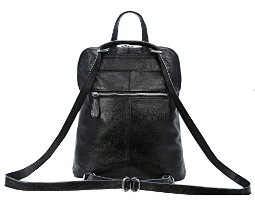 Heshe Women Leather Backpack Casual 