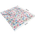 thumbnail image 4 of Pioneer Flower Floral Print Pattern Blanket,Comfortable Soft Flannel Throw Blanket,All Season,Warm Lightweight Blankets for Sofa Bed Couch Living Room Chair,50"x60", 4 of 4