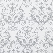 Smooth Top EasyLiner Shelf Liner, Grey Damask 12 x 10 Roll