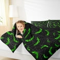 thumbnail image 4 of jejeloiu Kids Happy Halloween Full Size Comforter Sets,Green Diamond Bats Bedding Comforter Set,Gothic Spider Webs Bedding Sets For Teens,Ultra Soft Home Decor Reversible,3-Piece, 4 of 8
