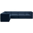 thumbnail image 3 of Meridian Furniture Quincy Navy Velvet Modular Sectional, 3 of 13