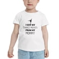 thumbnail image 2 of I Get My Dance Moves from My Mommy Cute Toddler T Shirts for Boys Girls (White, 4T), 2 of 5