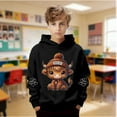 thumbnail image 2 of WAYUTE Girls Sweatshirts Boys Cow Print Cute Hooded Sweatshirt Casual Pullover Soft Jacket for Kids, 2 of 6