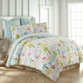 thumbnail image 3 of Levtex Home - Beach Days Duvet Cover Set - Twin Duvet Cover (68 x 88in.) + One Standard Pillow Case (26 x 20in.)- Coastal Beach - Teal Blue Yellow Green Brown Pink - Cotton, 3 of 8