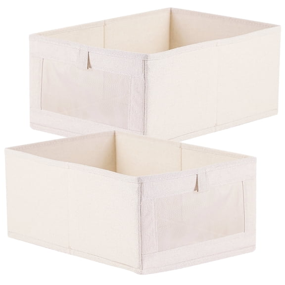 LEXSOMEO 2pcs Collapsible Clothes Organizer Clothes Storage Box Wardrobe Clothes Organizer Bin Clothes Holder