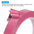thumbnail image 3 of Uxcell 5/8" x 72 Yard Graphic Tape Whiteboard Tape Dry Erase Pinstripe Tape for Grid Chart, Pink 2 Pack, 3 of 5
