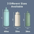 thumbnail image 3 of Hydrapeak 26oz Sport Insulated Water Bottle with Straw or Chug Lid, Leak & Spill Proof, Keeps Drinks Cold for 24 Hours, Hot for 12 Hours, Premium Stainless Steel Water Bottles (26oz, Modern Blue), 3 of 9