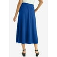 thumbnail image 2 of Jessica London Women's Plus Size Soft Ease Midi Skirt, 2 of 5